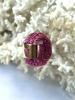 Bague Copper Fuchsia
