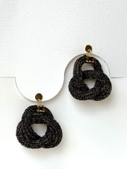 Boucles d'oreilles Copper Noires