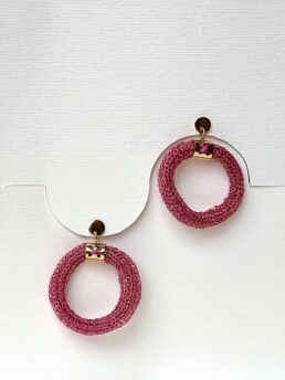 Boucles d'oreilles Copper Fuchsia